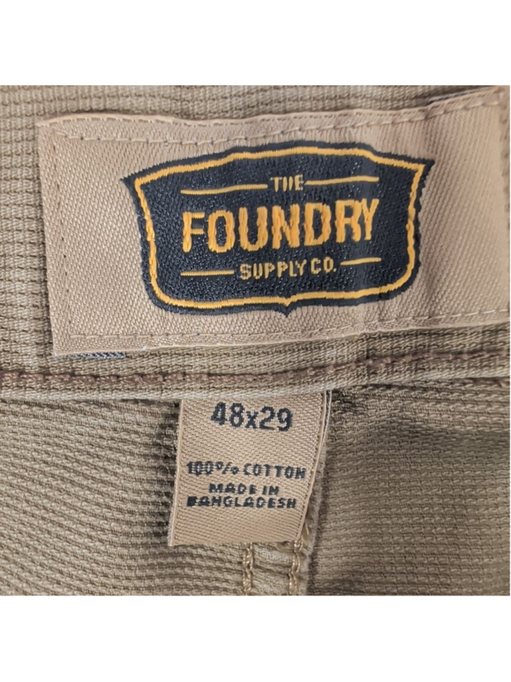 Men's The Foundry Supply Co. Tan Corduroy Pants Waist 48 - Picture 6 of 8